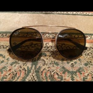 Ray-Ban P Double Bridge Round Sunglasses